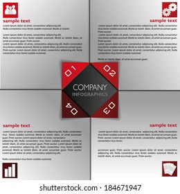 modern info graphics design template