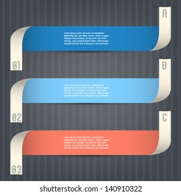 modern info graphics option banner description