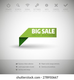 Modern info graphics options banner. Vector illustration for web design or print.