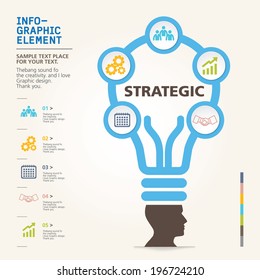 modern info-grapgic design, vector, template Big idea