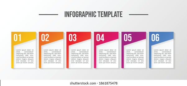 Modern infograph template. Flowchart. Vector 