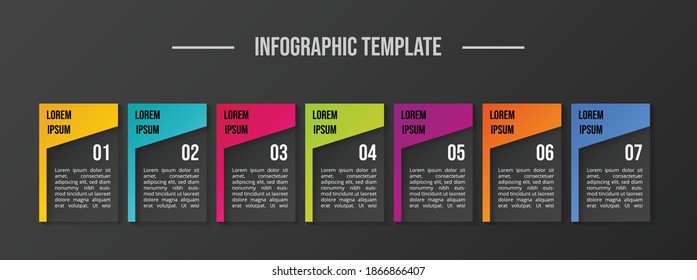 Modern infograph template. Flowchart. Vector 