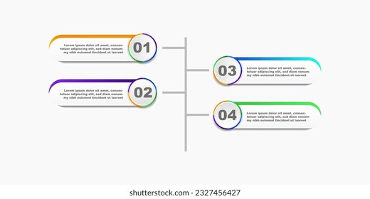 modern infographic 4 elements vector illustration