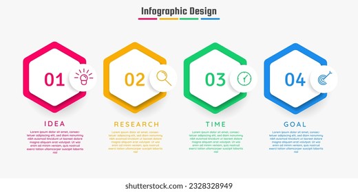 modern infographic 4 elements vector illustration
