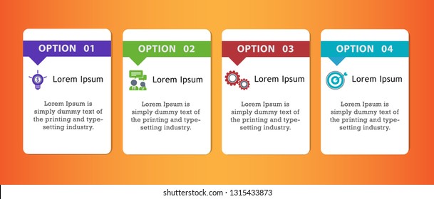 Modern Infographic 4 Options Banner