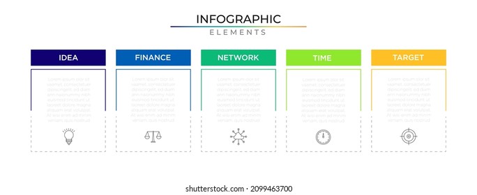 Modern infographic annual project design with icons. Business roadmap plan template for presentation and report.
