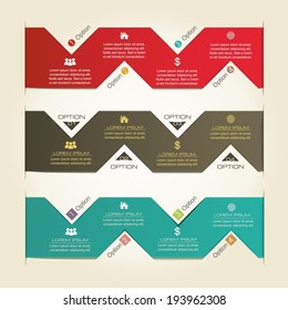 Modern info-graphic banner. Design elements. Vector illustration. 