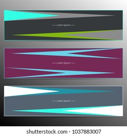 Modern infographic banner design with place for text. Vector illustration