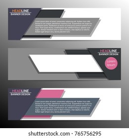 Modern infographic banner design with place for text. Vector illustration