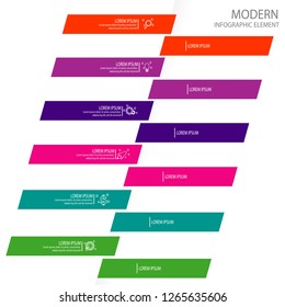 modern infographic banner template element