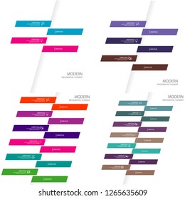 modern infographic banner template element