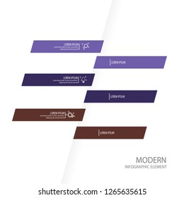 modern infographic banner template element