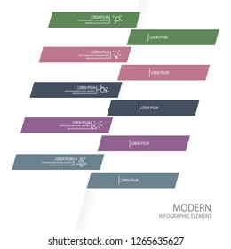 modern infographic banner template element