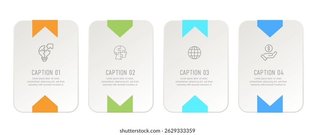 Modern Infographic Banner Template with Two Data Options in Blue Tones