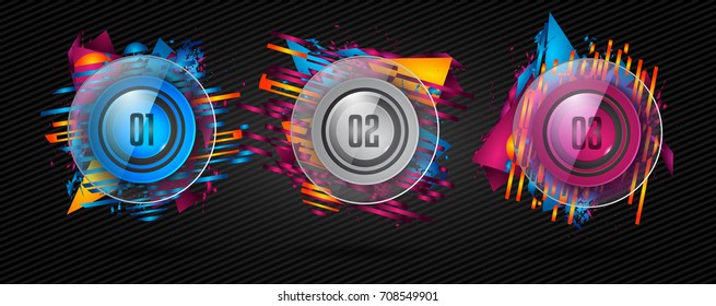 Modern Infographic Brochure template for product ranking, business presentation flyesr and solutions classification. With abstract background elements and glossy icon numbers.