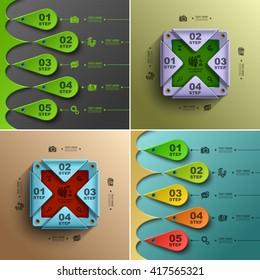 Modern Infographic business backgrounds, Web design, Vector Eps 10