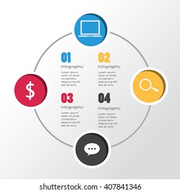 Modern infographic for business concept.