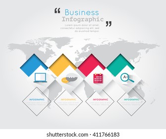 Modern infographic for business concept.