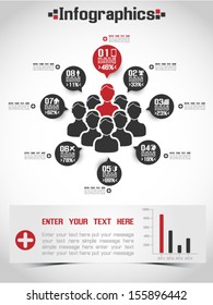 MODERN INFOGRAPHIC BUSINESS PEOPLE ICON MAN STYLE 2