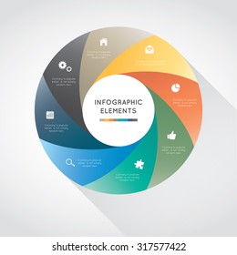 Modern infographic for business project