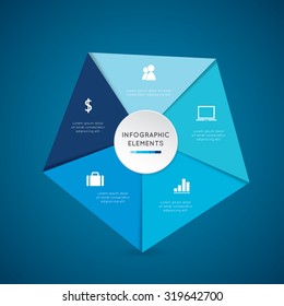 Modern infographic for business project