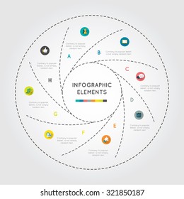 Modern infographic for business project