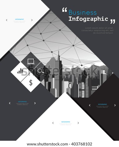 Modern infographic for business project