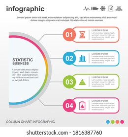 Modern infographic for Business project. Vector design