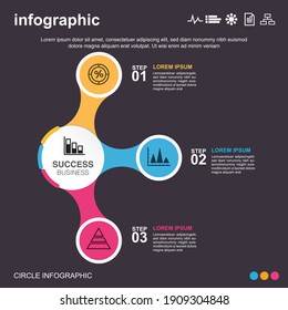 Modern infographic for Business project. Vector design