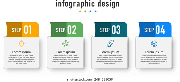 Modern infographic business template and data visualization with 5 options can be used for workflow diagram, info chart, web design. vector illustration.	
