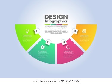 Modern infographic business template design