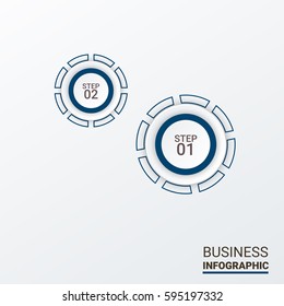 Modern Infographic Charts Vector Elements