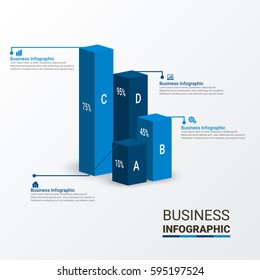 Modern Infographic Charts Vector Elements