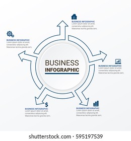 Modern Infographic Charts Vector Elements