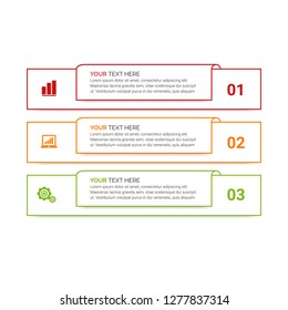 Modern Infographic choice template with 3 options. Vector infographic element. - Vector