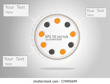 modern infographic with circles. eps10 vector