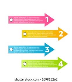 Modern infographic colorful design template vector illustration