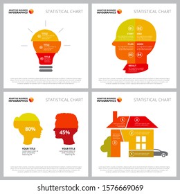 Modern infographic composition collection can be used for web design, presentation slide, analysis and reports. Business and marketing concept with metaphor, percentage, process charts