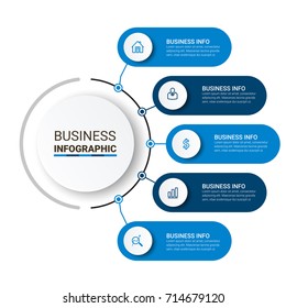 Abstract Infographics Number Options Template Vector Stock Vector ...