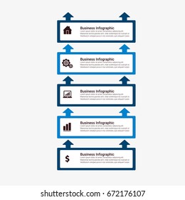 Modern Infographic Connection Templates Set