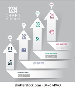 Modern Infographic design can be used for web design.