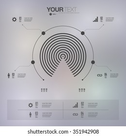 Modern infographic design can be used for workflow layout, chart, number options, presentation, web design. Eps 10 stock vector illustration 