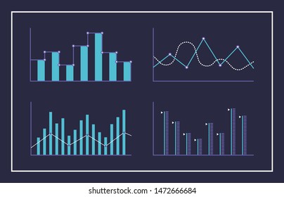 modern infographic design chart set