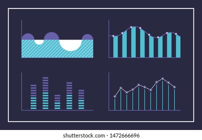 modern infographic design chart set