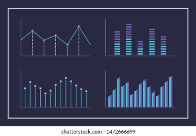 modern infographic design chart set