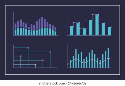 modern infographic design chart set