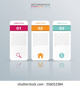 modern infographic design with colorful label elements