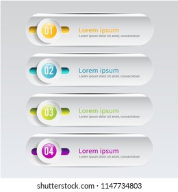 Modern Infographic design element banner.