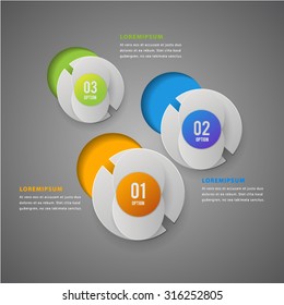 Modern Infographic design element banner.