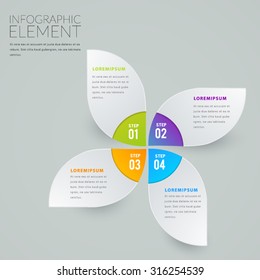 Modern Infographic design element banner.